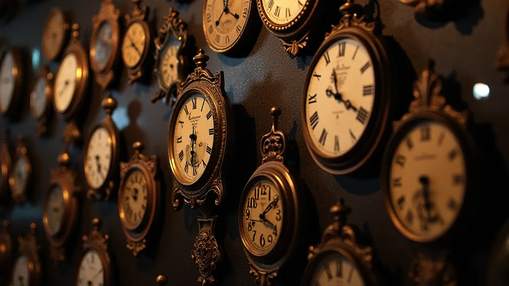 Collection of antique clocks