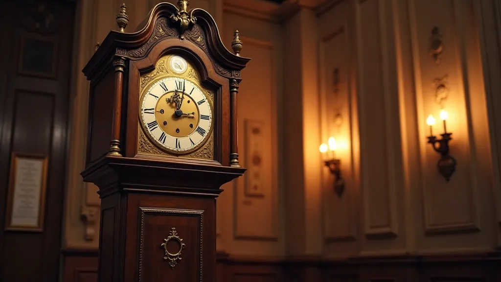 Antique grandfather clock