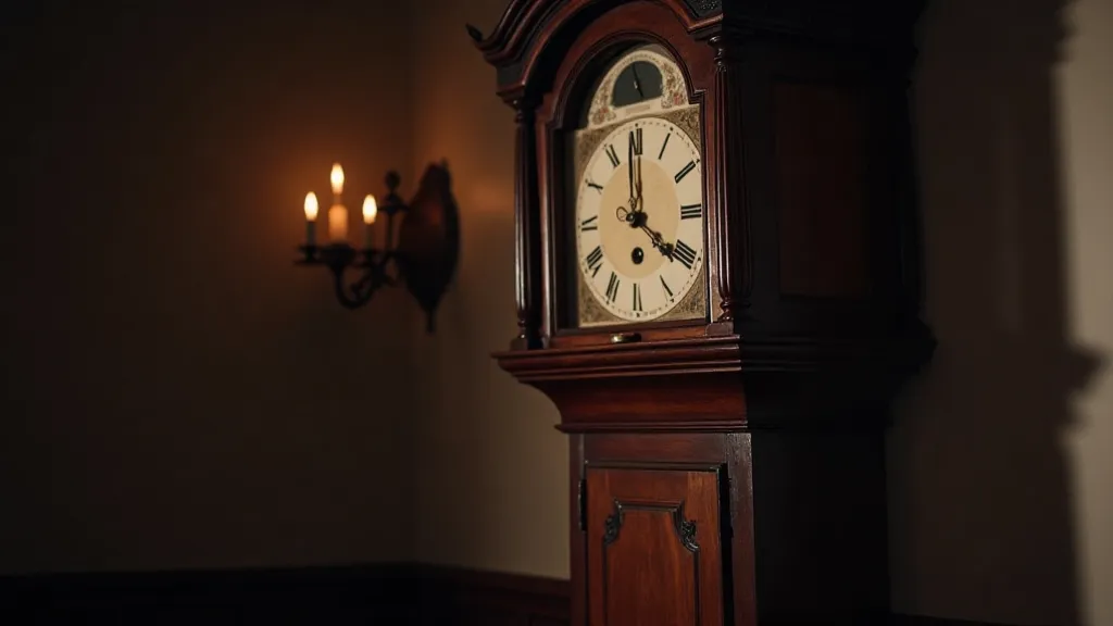 Vintage grandfather clock